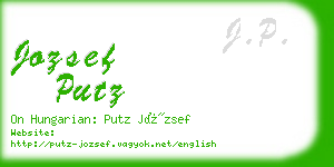 jozsef putz business card
